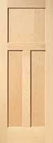 Maple 3-Panel Interior Door